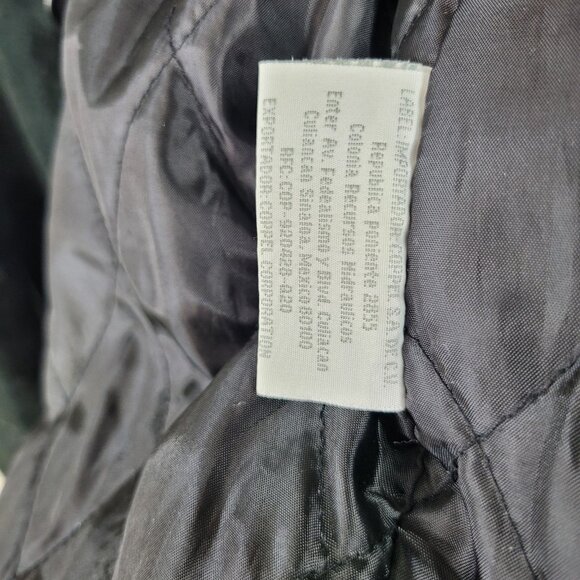 Vintage Suede Leather Sport Coat Jacket Men's Large Black Button Up Mens - Picture 10 of 10